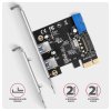 axagon pceu 232rs pcie radic 2 2x usb 5gbps port sata napajeni sp lp obr galerie big ies85839709