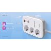 colorway prodluzovaci napajeci privod 3x schuko 2x usb a 60w 2x usb c 65w kabel 2m image1 big ies86516684
