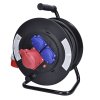 solight prodluzovaci privod na bubnu 3 zasuvky 400v 230v 25m gumovy kabel 5x1 5mm2 ip44 obr galerie big ies68795269
