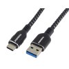 premiumcord kabel usb c usb 3 0 a usb 3 2 generation 1 3a 5gbit s bavlneny oplet a hlinikove konektory 3m ien535098