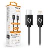 datovy kabel aligator power 30w usb c lightning 3a 2 5m cerny ien536688