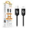 datovy kabel aligator power 30w usb c lightning 3a 0 5m cerny ien536701