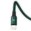 baseus rapid series nabijeci datovy kabel 3v1 usb c microusb lightning pd 20w usb c 1 5m zelena obr galerie big ies91123215