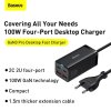baseus gan3 pro stolni rychlonabijeci adapter 2x usb a 2x usb c 100w cerna obr galerie big ies91123387