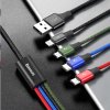 baseus rychly nabijeci datovy kabel 4v1 2 lightning usb c microusb 3 5a 1 2m cerna image1 big ies58397385