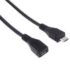 premiumcord kabel prodluzovaci microusb 2 0 male female cerny 5m ien210699