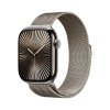 apple watch series 10 gps cellular 46mm natural titanium case with natural milanese loop m l mwyc3qc a ien529692