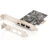 digitus karta rozhrani ieee 1394a pciexpress 3 port 1x ext 1394mini 2x ext 1394a porty ien403130