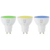 immax neo smart sada 3x zarovka led gu10 6w rgb cct barevna a bila stmivatelna wi fi tuya ien512064