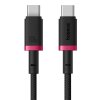 rychlonabijeci kabel baseus dura usb c usb c 2m 100w cerveno cerny ien539877