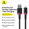 rychlonabijeci kabel baseus dura usb lightning 1m 2 4a cerveno cerny obr galerie big ies91121936
