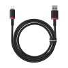 rychlonabijeci kabel baseus dura usb lightning 1m 2 4a cerveno cerny ien539888