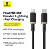 rychlonabijeci kabel baseus dura usb lightning 1m 20w cerno zlaty obr galerie big ies91122020