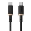 rychlonabijeci kabel baseus dura usb c usb c 1m 100w cerno zlaty ien539880
