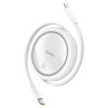 navijeci kabel baseus free2pull usb c lightning s nastavitelnou delkou az 1m 20w bily obr galerie big ies91122674