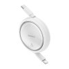 navijeci kabel baseus free2pull usb c lightning s nastavitelnou delkou az 1m 20w bily obr galerie big ies91122673