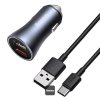 nabijecka do auta baseus golden contactor pro s kabelem usb c 1m 40w 2x usb seda ien549967