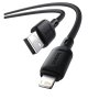 kabel baseus silky usb lightning 1m 2 4a cerny obr galerie big ies89850579