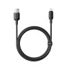 kabel baseus silky usb lightning 1m 2 4a cerny ien550092