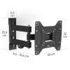 hama nastenny drzak tv 200x200 pohyblivy 2 ramena obr galerie big ies90813484
