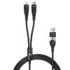 connect it wirez 4in1 1x usb c 1x lightning 1 25 m cerny ien552377