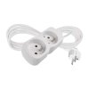 emos prodluzovaci kabel 2 m 2 zasuvka bily pvc 1 mm2 ien554495