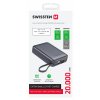 swissten power bank 20000 mah s integrovanymi kabely usb c a lightning vesmirne stribrna ien555320