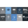 premiumcord displayport 1 4 pripojny kabel 32 4gbit s rozliseni 8k kovove a zlacene konektory 2m obr galerie big ies92978769