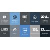 premiumcord displayport 1 4 pripojny kabel 32 4gbit s rozliseni 8k kovove a zlacene konektory 0 5m obr galerie big ies92978297