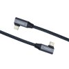 premiumcord usb c 2x zahnuty kabel usb 3 2 gen 2x2 5a 100w 20gbit s bavlneny oplet 0 5m obr galerie big ies94501430