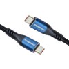 premiumcord usb c kabel usb 3 2 gen 2x2 5a 100w 20gbit s 0 5m bavlneny oplet obr galerie big ies94535408
