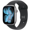 apple watch series 11 gps cellular 42mm space grey aluminium case with black sport band s m ien562998