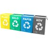 sixtol tasky na trideny odpad sort easy 4 metal 30x30x40cm 4x36l 4ks ien437546