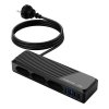 cubenest powerstrip slimline 2xusb a 2x usb c 33w black image1 big ies94998179