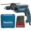 makita hp1641k1x priklepova vrtacka s kufrem rychlosklicidlo 1 5 13mm 680w ien463593