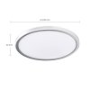 solight led osvetleni acate s ochranou proti vlhkosti ip54 18w 1620lm 3cct 22cm stribrna obr galerie big ies92838681
