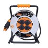 solight prodluzovaci privod na kovovem bubnu 4 zasuvky 40m kabel guma neopren 3x 2 5mm2 ip44 obr galerie big ies91409468