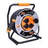 solight prodluzovaci privod na kovovem bubnu 4 zasuvky 40m kabel guma neopren 3x 2 5mm2 ip44 ien554817