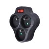 solight rozbocka 3 x 10a cerna vypinac ien474281