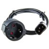 sitovy kabel pro vystup ups redukce pc konektor iec na beznou zasuvku schuko 1m ien250752