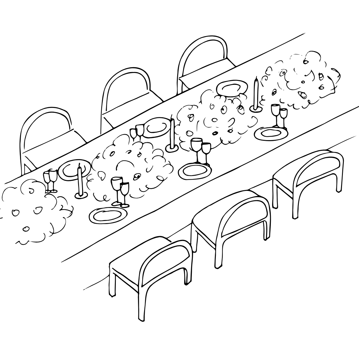 Zasedací pořádek na svatbě