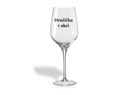 Sklenička na víno - Družička v akci