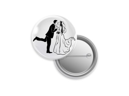 Placka "Polibek nevěsty a ženicha"