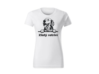 Dámské tričko - Zlatý retrívr
