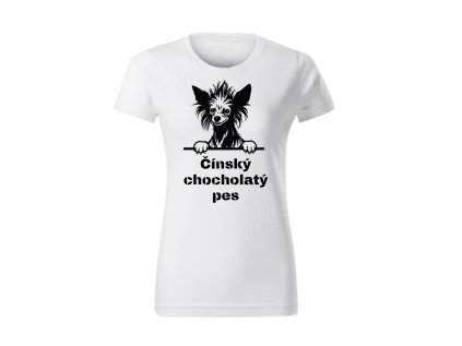 Dámské tričko - Čínský chocholatý pes