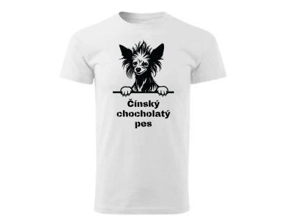 Pánské tričko - Čínský chocholatý pes