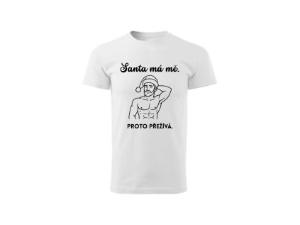 Pánské tričko - Santa má mě