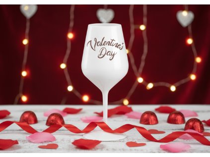 Nerozbitná sklenice na víno - Valentines day