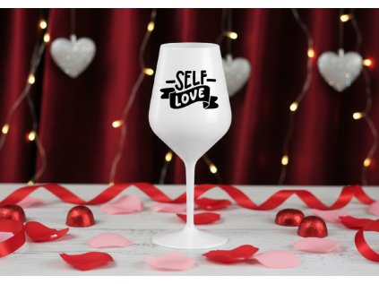 Nerozbitná sklenice na víno - Self love