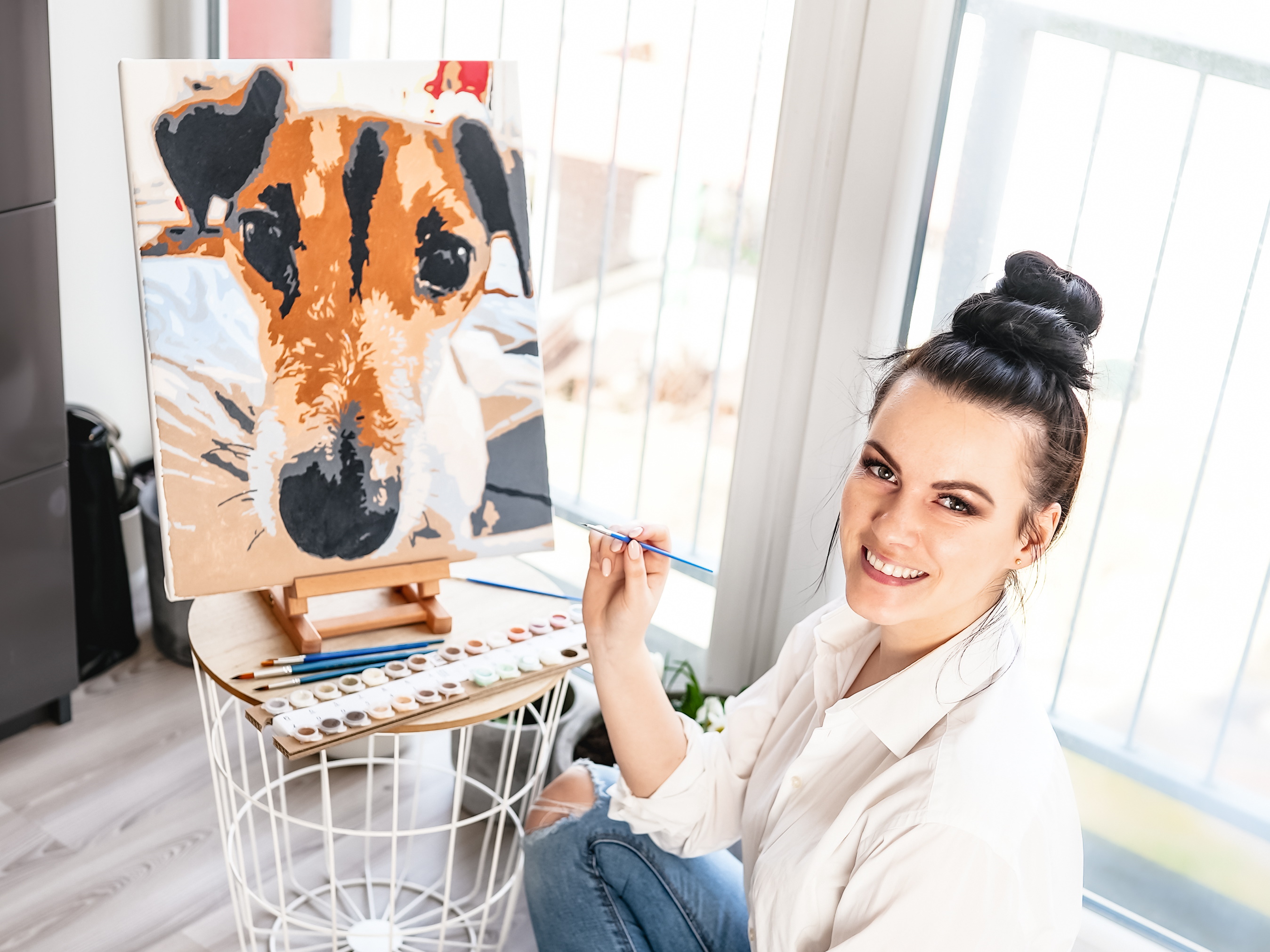 Avec quelle taille de tableau de peinture par numéros devrais-je commencer ?
